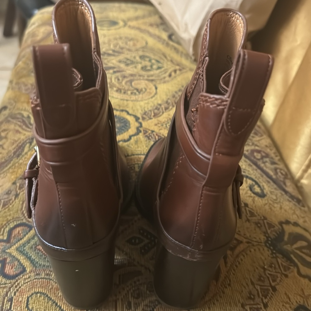 Coach Jackson bootie brown leather sz 5b - Picture 4 of 8